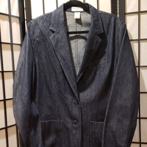 Covington...Ladies...Blue Denim... Blazer...Sz 14